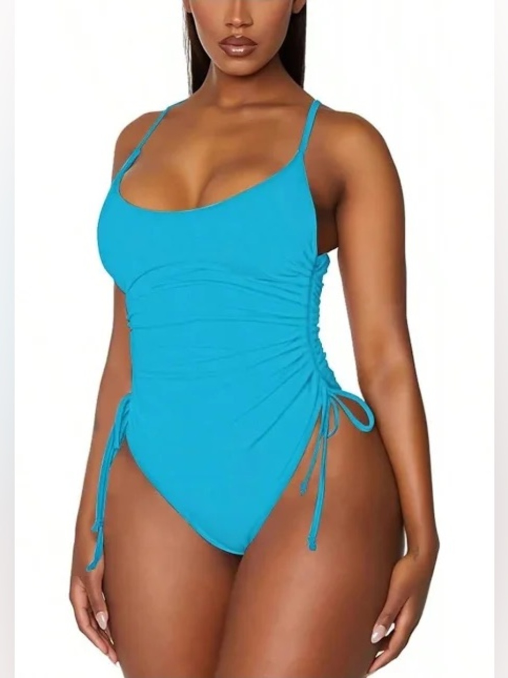 Swim suit 

MYcoco size 14 one piece ruched tie sides swim suit